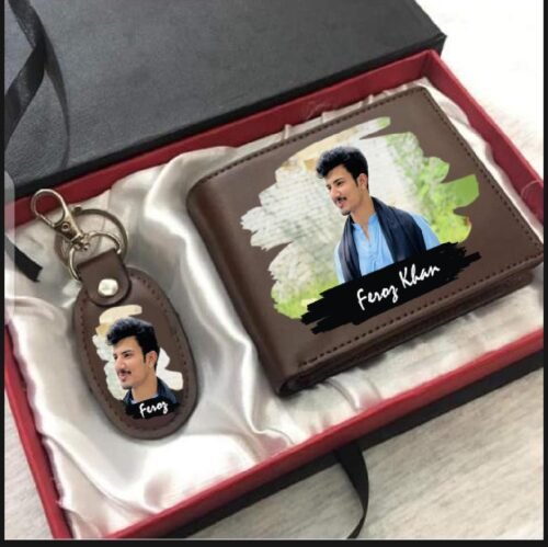 Customize Picture Wallet & Keychain with Gift box