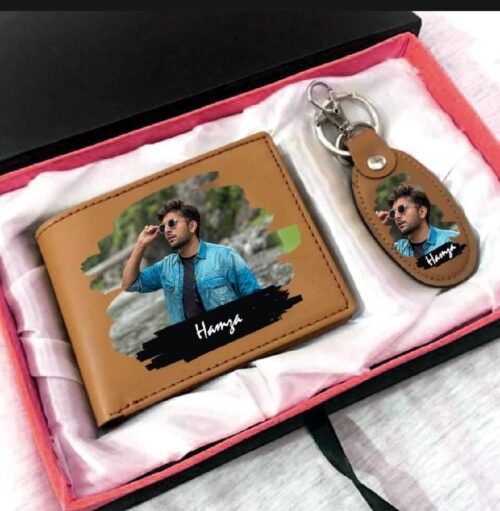 Customize Picture Wallet & Keychain with Gift box