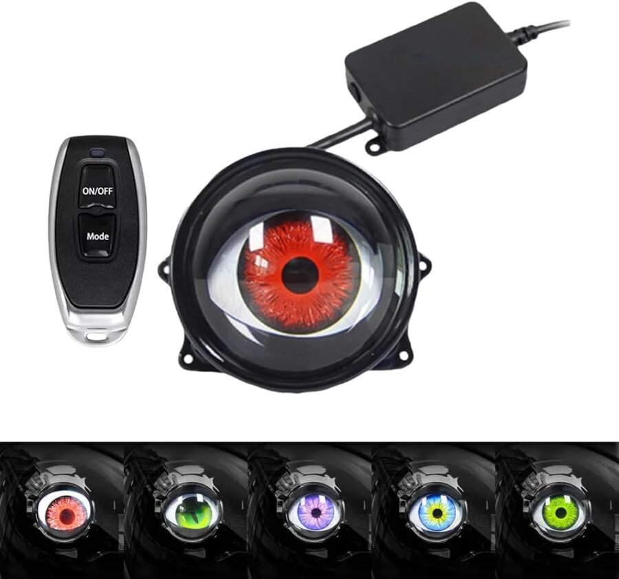 Dynamic Devil Eye Car Headlights - 12V LED with Adjustable Eye Pattern & Remote Control - Image 5